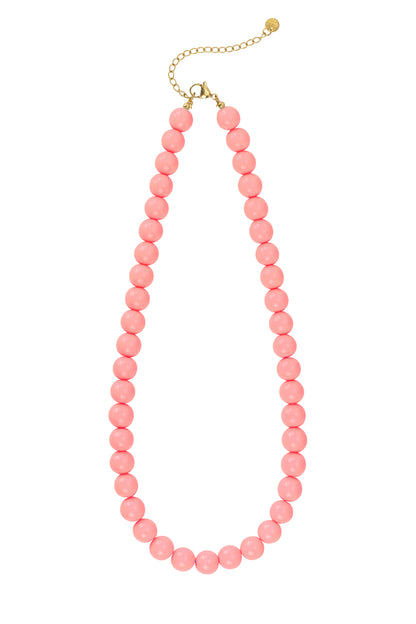 Kralen ketting roze