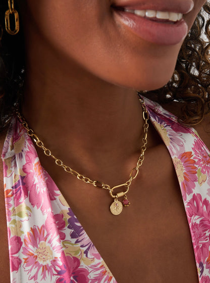 Ketting Sanna green goud