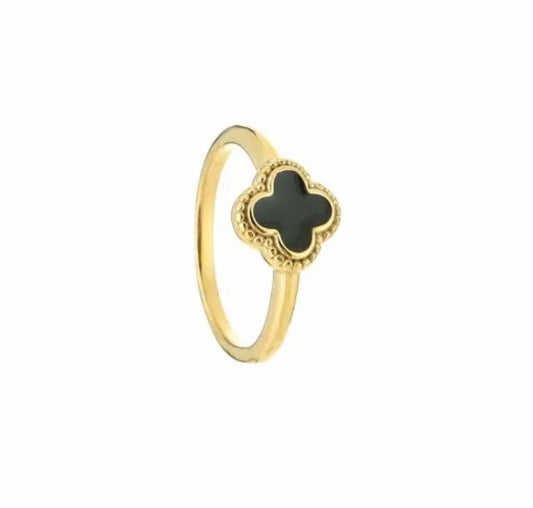 Ring Clover zwart
