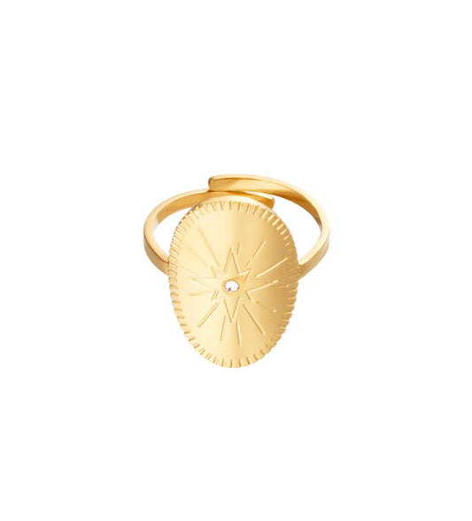 Ring stardust goud