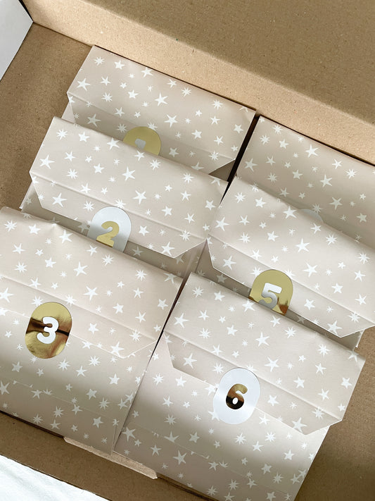 sieraden adventskalender 6 vakjes