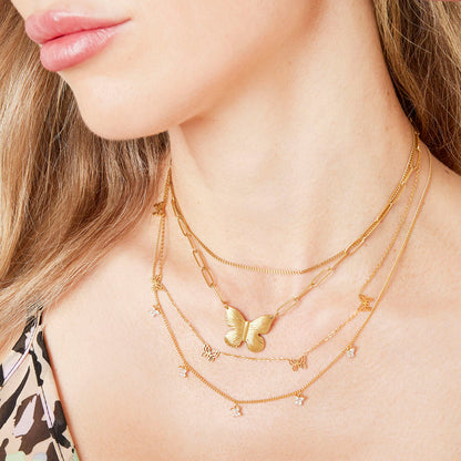Ketting Butterfly zilver