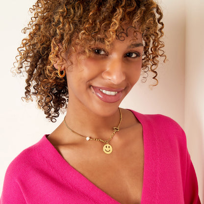 Ketting Big smile goud