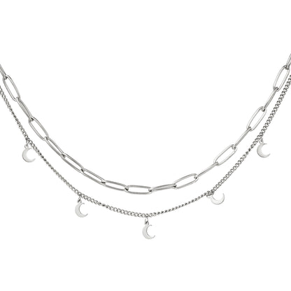 Ketting Moon Zilver