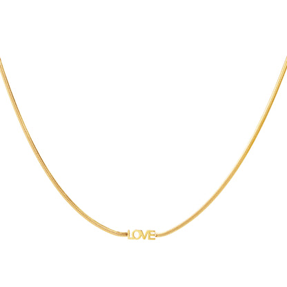 Ketting  Love goud