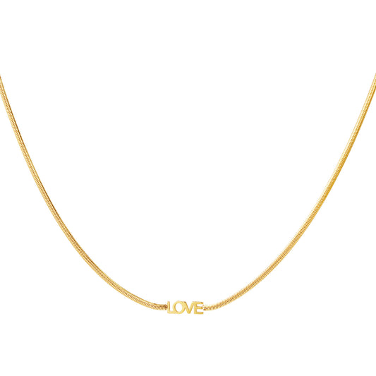 Ketting  Love goud