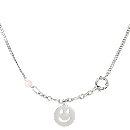 Ketting Big Smile zilver
