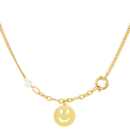 Ketting Big smile goud
