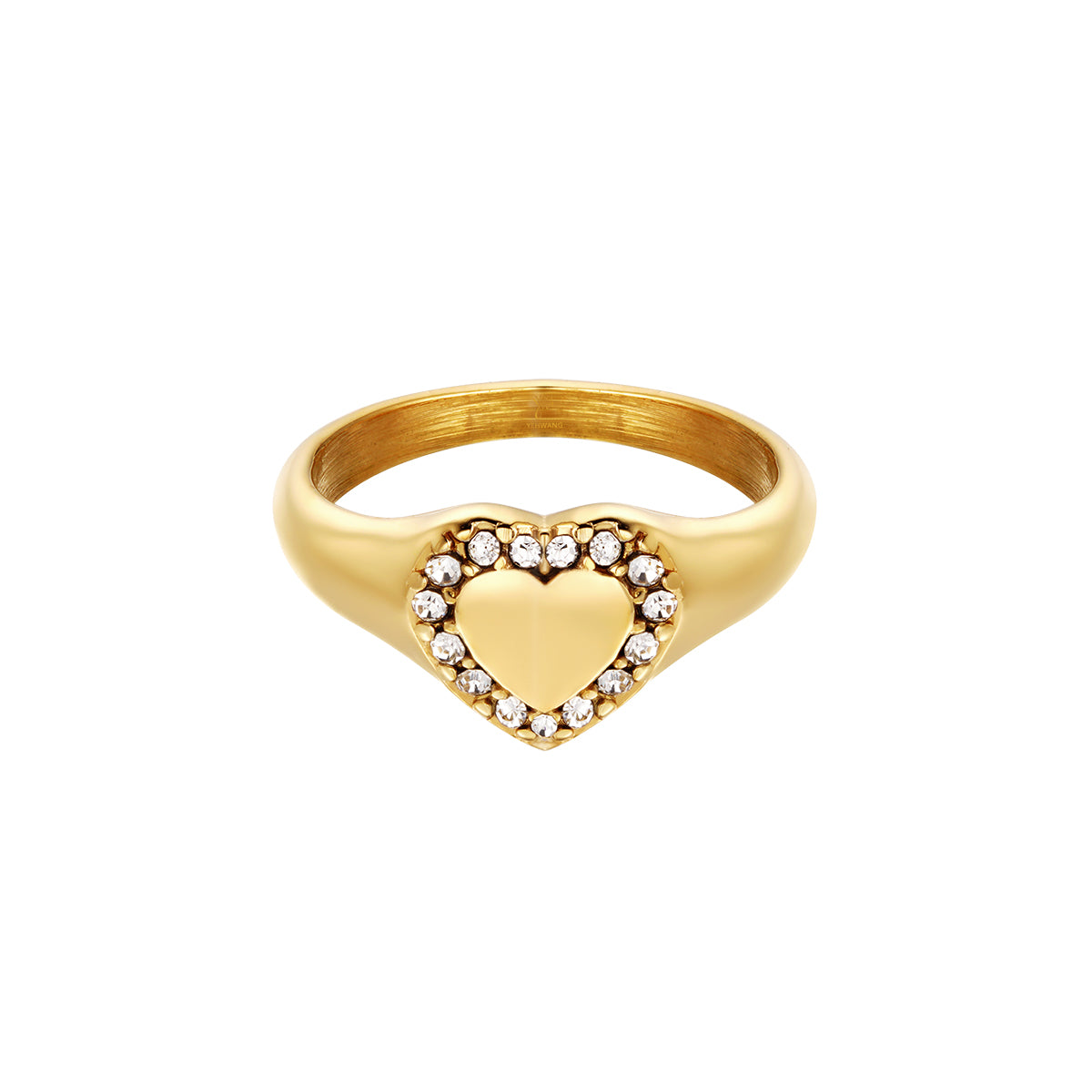 Ring Diamond Heart goud
