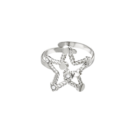 Ring Star zilver