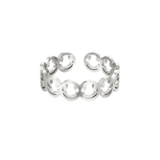 Ring Smile zilver