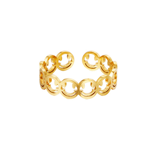 Ring Smile Goud