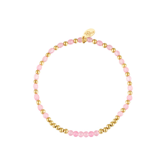 Armband boho roze