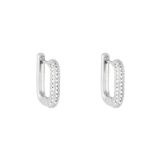 Oorbellen traingle Zilver