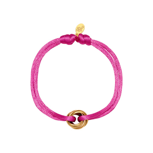 Armband satin fuchsia