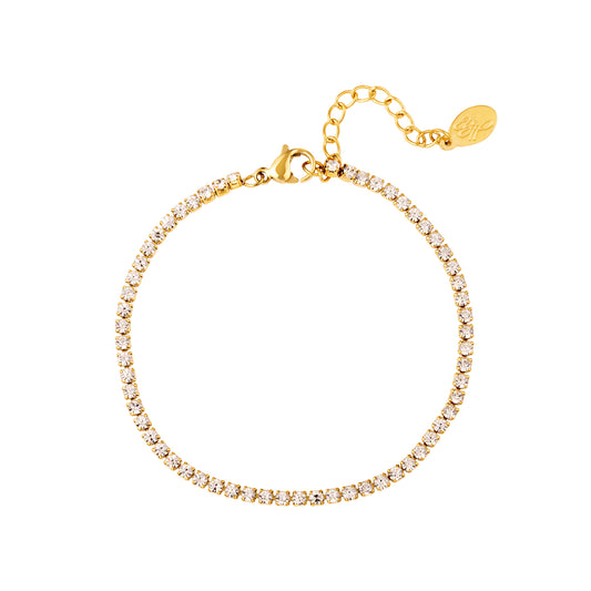 Armband Mikki wit goud