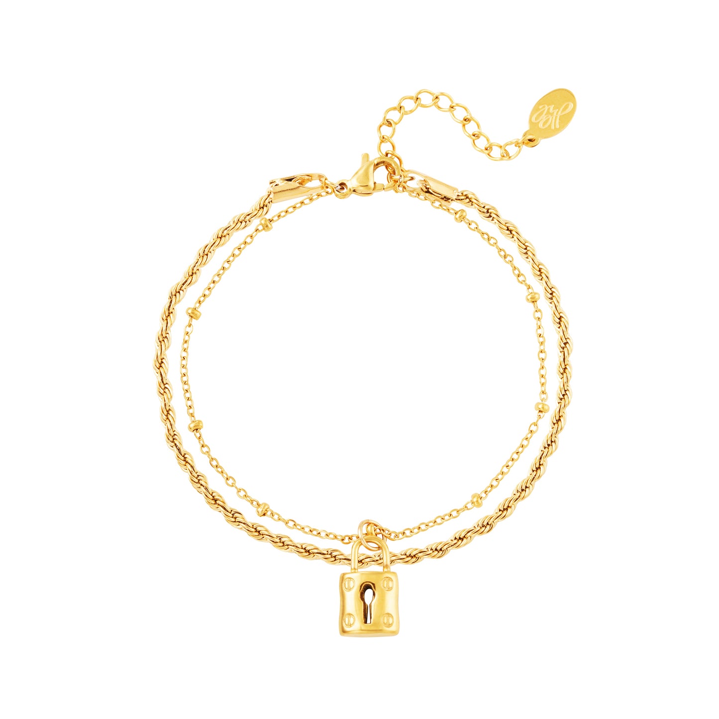 Armband Lock goud