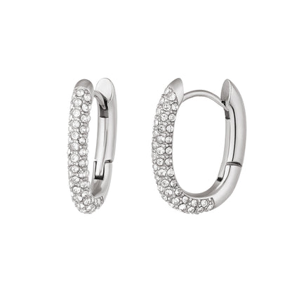 Oorbellen Bow zilver