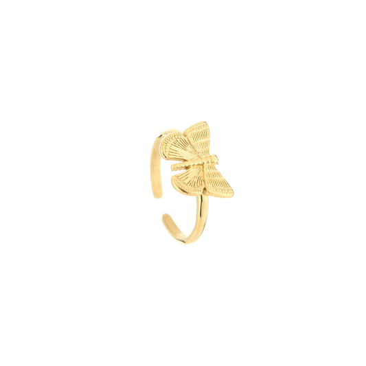 Ring buterfly goud