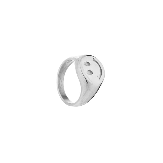 Ring smile zilver