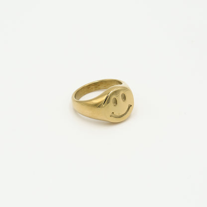 Ring smile goud