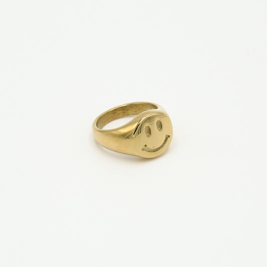 Ring smile goud