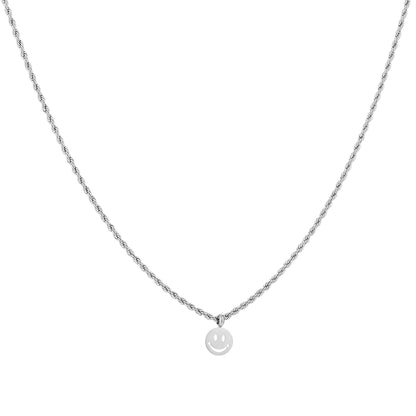 Ketting smile zilver