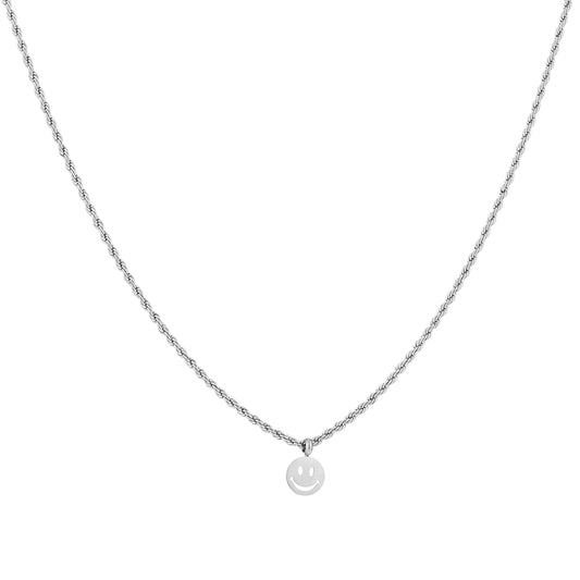 Ketting smile zilver