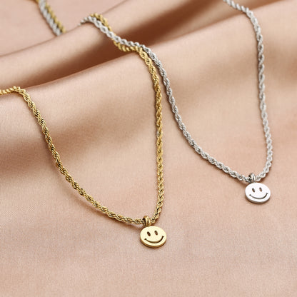 Ketting smile zilver