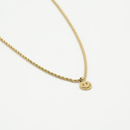 Ketting smile goud