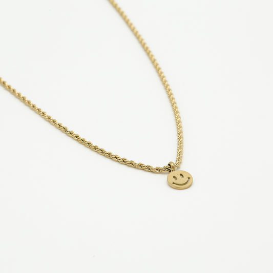 Ketting smile goud