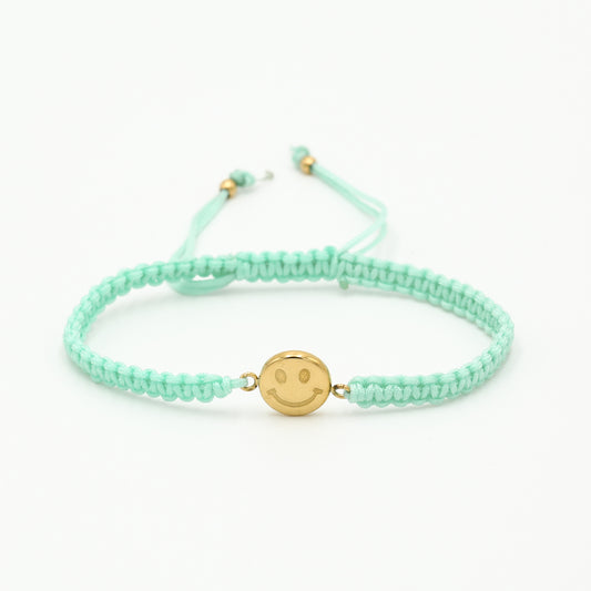 Armband Happy face Mint