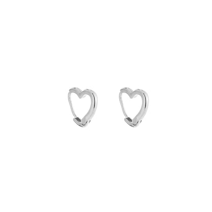 Oorbellen Heart zilver