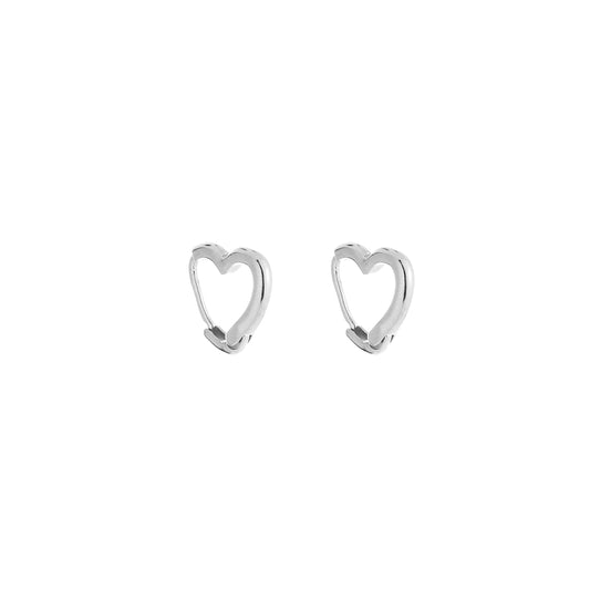 Oorbellen Heart zilver