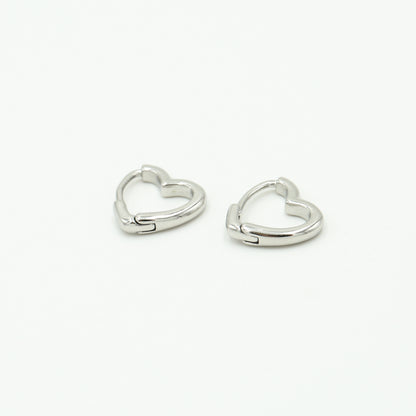 Oorbellen Heart zilver