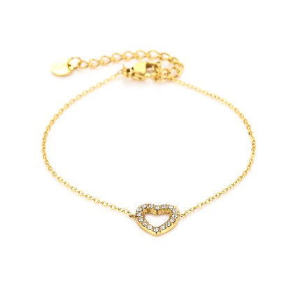 Armband golden heart goud