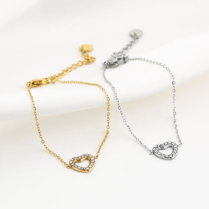Armband golden heart goud