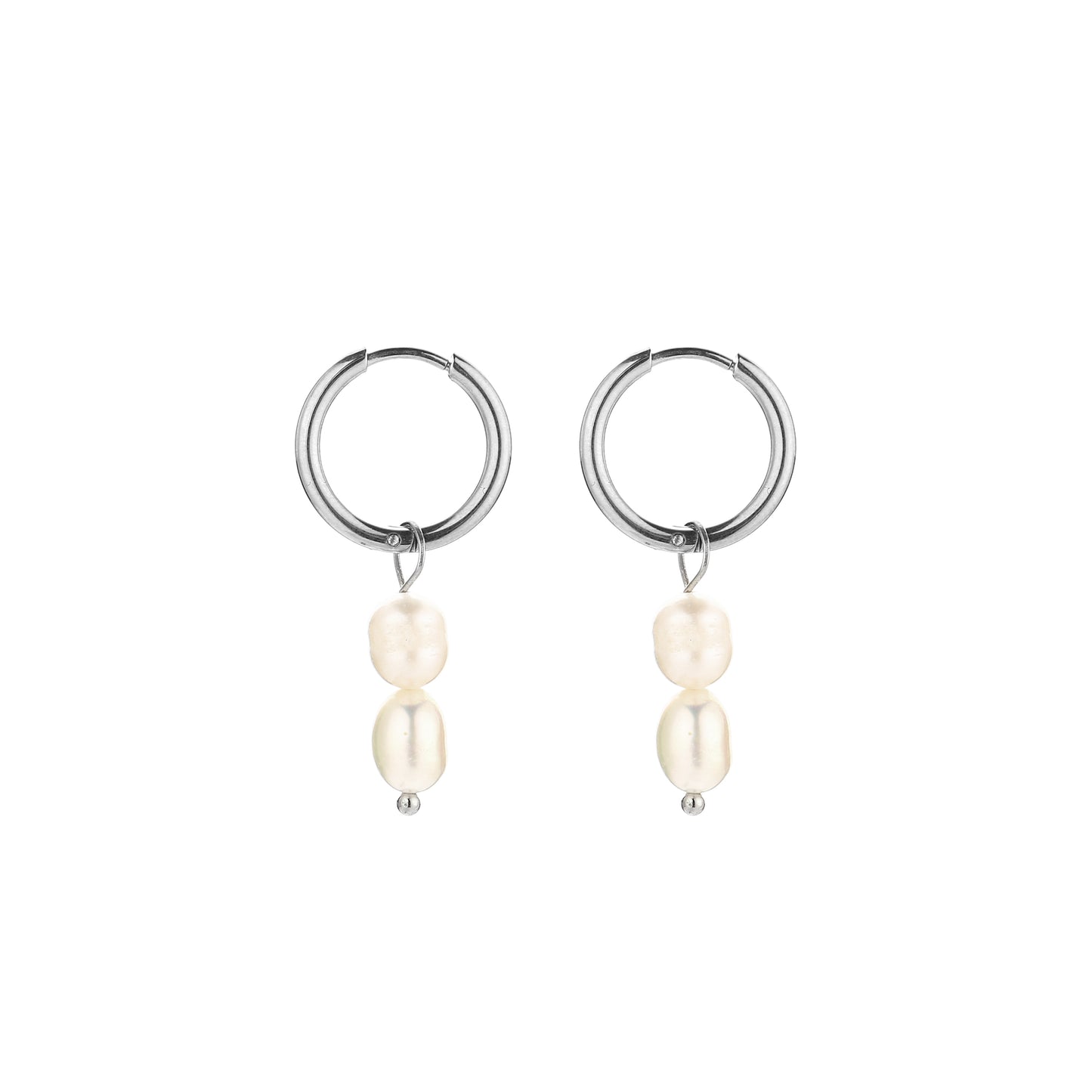 Oorbellen Pearl zilver