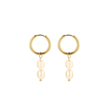 Oorbellen Pearl goud