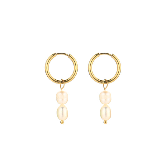 Oorbellen Pearl goud