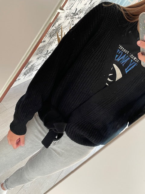 Wikkel vest Zwart