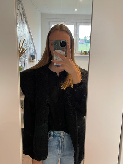 Teddy gilet zwart
