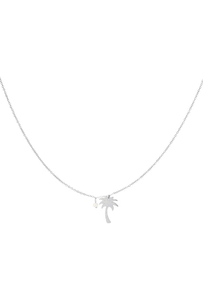 Ketting Palm tree zilver