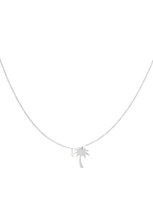 Ketting Palm tree zilver