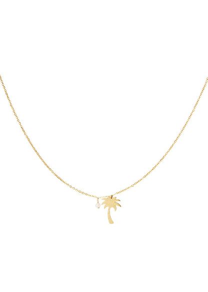 Ketting Palm tree goud