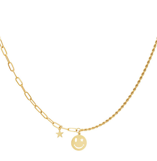 Ketting Happy goud
