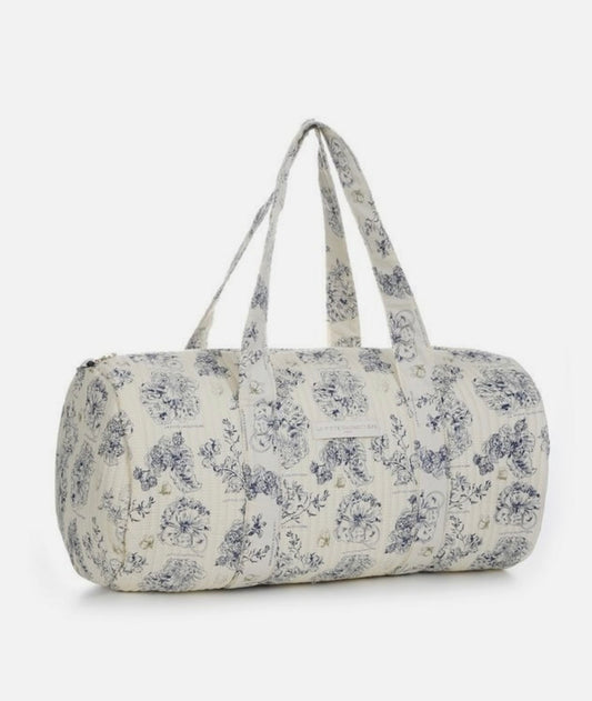 Weekendbag Flowers blue