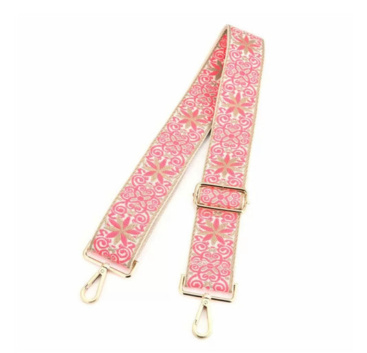 Tassen strap roze flowers