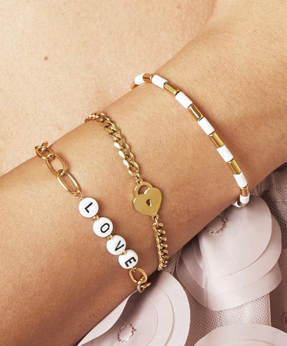 Armband Veerle goud