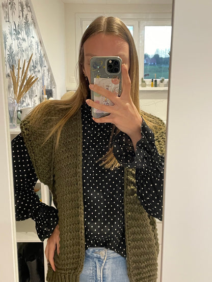 Ellis gilet army green